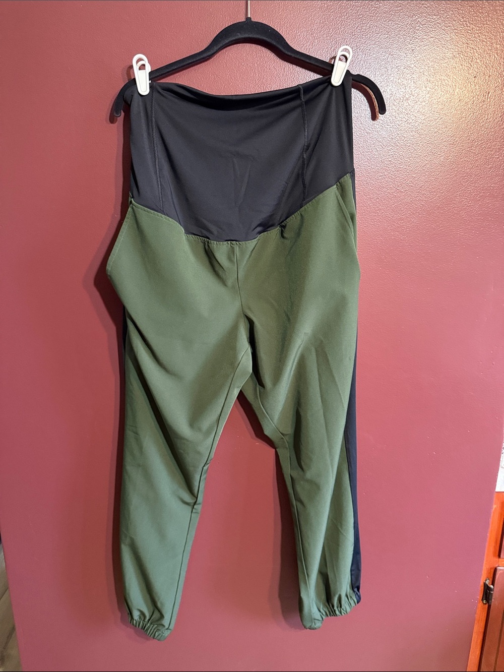 Isabel Maternity by Ingrid & Isabel Olive and Black Maternity Joggers